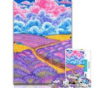 1000 Piece Puzzle Anime Field Jigsaws Puzzles 1000 Pieces for Adults Gifts,Stress Reliever Difficult Challenge Enhance Love between Couples 50x75cm