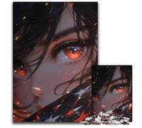 1000 Piece Puzzle Anime Girl on Fire Jigsaw Puzzles Creative Family Game & Home Decor for Teenagers 1000 PCS(75x50cm)