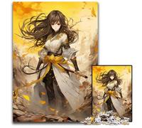 1000 Piece Puzzle Anime Girl Yellow Ninja Jigsaw Puzzles Creative Family Game & Home Decor for Teenagers 1000 PCS(75x50cm)