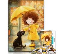 1000 Piece Puzzle Anime Little Girl Puzzles for Adults Teens 1000 Pieces,Toys Educational Games Stress Relieving Enhance Love between Couples (26x38cm)