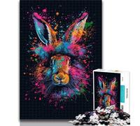 1000 Piece Puzzle Art Bunny Jigsaws Puzzles 1000 Pieces for Adults Gifts,Learning Educational Toy for Is Ideal As A Gift for The Whole Family 50x75cm
