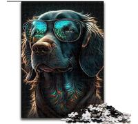 1000 Piece Puzzle Art Labrador Dogs 1000Pc Adults Jigsaw Puzzle Idea, Humorous Artwork, Detailed Artwork (Size 50x75cm)