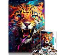1000 Piece Puzzle Art Leopard 1000 Piece Jigsaw Puzzles for Teenagers,Educational Toys & Games for Adults And Teenagers 75x50cm
