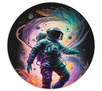 1000 Piece Puzzle Astronaut 1000 Pieces Round Puzzles for Adults for Home Decor, Brain Training (67.5x67.5cm)