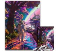 1000 Piece Puzzle Astronaut Look Sky SpacePaper Jigsaw Puzzles for Adults Brain Challenge Game for Teenagers & Family Interaction 1000 PCS(38x26cm)