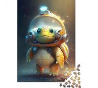 1000 Piece Puzzle Astronaut Space Turtle Jigsaw Puzzles for Adults Woodenboard Puzzles Adults Puzzles Gifts 1000pcs (75x50cm)