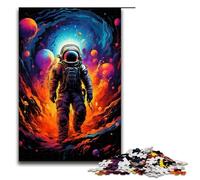 1000 Piece Puzzle Astronauts in The Mysterious Universe Jigsaw for Adults Wooden Jigsaw Challenging Game 1000 PCS(75x50cm)