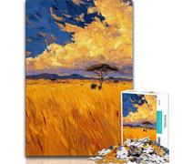 1000 Piece Puzzle Autumn Wheat Field 1000 Piece Jigsaw Puzzles for Teenagers,learning Educational Toys Unique Home Decor And Gifts (50x75cm)