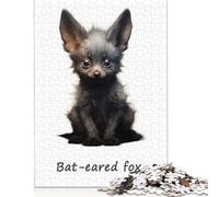 1000 Piece Puzzle Bat Eared Fox Jigsaw Puzzles for Adults Paperboard Puzzles Adults Puzzles Gifts 38x26cm/1000pcs