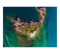 1000 Piece Puzzle Beautiful Decoration Puzzle-Island,Rocks,Aerial View,Relief,Ocean 70x50cm