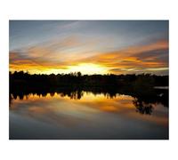 1000 Piece Puzzle Beautiful Decoration Puzzle-Sunset,Lake,Trees,Reflection,Sky 70x50cm