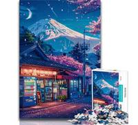 1000 Piece Puzzle Beautiful Mount Fuji 1000 Piece Jigsaw Puzzles for Adults Gifts,Educational Game Challenge Toy for Women And Men (26x38cm)