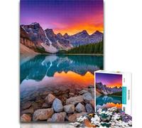 1000 Piece Puzzle Beautiful Mountains And Lakes Jigsaw Puzzle 1000 Pieces for Adults,Fun Activity for Home, Rainy Days Toys, Birthday Gifts 50x75cm