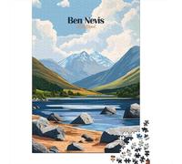 1000 Piece Puzzle, Ben Nevis Mountain Landscape, 52x38cm/1000pcs