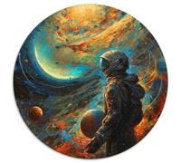 1000 Piece Puzzle Beyond The Horizon 1000 Piece Round Jigsaw Puzzle Perfect for Family Fun, Party Games, Birthday Party Favors 1000pcs (67.5x67.5cm)