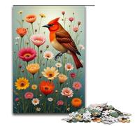 1000 Piece Puzzle Birdsong And Flowers Jigsaw for Adults Wooden Jigsaw Challenging Game 1000 PCS(75x50cm)