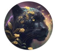 1000 Piece Puzzle Black Leopard Cardboard Jigsaw Puzzles for Adults Erfect for Home Decor, Birthdays, Holidays, And Gifts 67.5x67.5cm