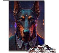 1000 Piece Puzzle Boss Doberman Puzzles for Adults size : 50x75cm Ideal for Teenagers & Collectors, Travel Gift, Family Activity