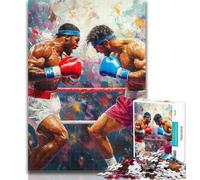 1000 Piece Puzzle Boxer Battle 1000 Pieces Jigsaw Puzzles for Adults And Teens,Challenging Game Toys for Is Ideal As A Gift for The Whole Family 50x75cm