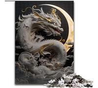1000 Piece Puzzle Brave Dragon Impossible Jigsaw Puzzles for Adults size 50x75cm Challenging Brain Teaser for Teenagers, Family Game Night Fun