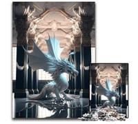 1000 Piece Puzzle Brave Dragon Jigsaw Puzzles DIY Decoration, Brain Challenge, for Adult, Family, 50x75CM/19.68x29.52inch