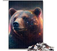1000 Piece Puzzle Brown Bear Jigsaw Puzzles for Adults size : 26x38cm Colorful Home Decor & Interactive Family Game