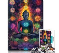 1000 Piece Puzzle Buddha Statues Jigsaw Puzzles 1000 Pieces for Adults Teens,Toys Educational Games Stress Relieving Enhance Love between Couples 26x38cm