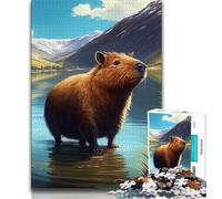 1000 Piece Puzzle Capybara Animal Jigsaws Puzzles 1000 Pieces for Adults Gifts,Decompressing Intellectual Educational Toy Great Gifts And Toys (50x75cm)