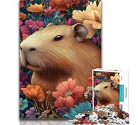 1000 Piece Puzzle Capybara Jigsaws Puzzles 1000 Pieces for Teenagers Gifts,Challenging Difficult with Fully Interlocking Randomly Shaped Pieces 50x75cm