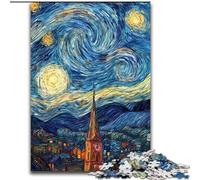 1000 Piece Puzzle Castle Under The Night Sky Jigsaw Puzzles 1000 Pieces for Adults Idea, Humorous Artwork, Detailed Artwork (size 26x38cm)