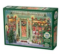 1000 Piece Puzzle - Christmas Flower Shop - Sample Poster Included, Deluxe