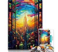 1000 Piece Puzzle Cityscape Colorful Rainbow 1000 Piece Jigsaw Puzzles for Adults Gifts,learning Educational Toys Unique Home Decor And Gifts (26x38cm)