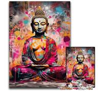 1000 Piece Puzzle Colorful Buddha cardboard Jigsaw Puzzles for Adults Challenging DIY Brain Teaser, Perfect Family Game Or Decorative Gift 26X38CM/10.23x14.96inch