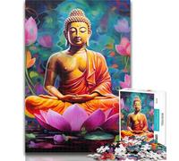 1000 Piece Puzzle Colorful Buddha Jigsaws Puzzles 1000 Pieces for Adults Gifts,Decompressing Intellectual Educational Toy Great Gifts And Toys 75x50cm
