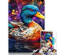 1000 Piece Puzzle Colorful Duck Adult Puzzles 1000 Pieces,for Age 14+ Impossible Game Best Gift for Adults And Teenagers 26x38cm