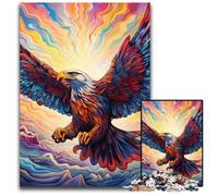 1000 Piece Puzzle Colorful Eagle cardboard Jigsaw Puzzles for Adults Challenging DIY Brain Teaser, Perfect Family Game Or Decorative Gift 26X38CM/10.23x14.96inch