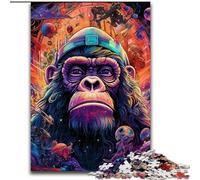 1000 Piece Puzzle Colorful Gorillas Jigsaws 1000 Pieces for Adults Skill Level Beginner, Great for Birthday (Szie 26x38cm)