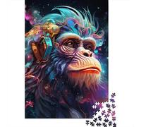 1000 Piece Puzzle Colorful Monkey Jigsaw Puzzles for Adults Woodenboard Puzzles Adults Puzzles Gifts 1000pcs (75x50cm)