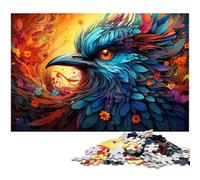 1000 Piece Puzzle Colorful Psychedelia of Sacred Birds Jigsaw for Adults Wood Jigsaw Great Gifts for Christmas 1000pcs(75x50cm)