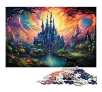 1000 Piece Puzzle Colorful Psychedelic Palace Jigsaw for AdultsPaper Jigsaw Great Gifts for Christmas 1000pcs(38x26cm)