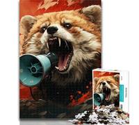 1000 Piece Puzzle Colorful Red Panda 1000 Piece Jigsaw Puzzles for Teenagers Gifts,Birthday Present, Gifts, Wall Art for And Age 14 Years Up 26x38cm