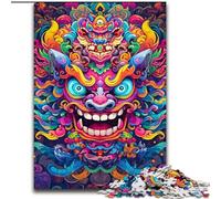 1000 Piece Puzzle Colourful Art Buddha Puzzles for Adults Ideal for Lover, Perfect Christmas, New Year, Valentine's Gift size 50x75cm