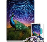 1000 Piece Puzzle Colourful Art Peacock Jigsaw Puzzle 1000 Pieces for Teenagers,Decompressing Intellectual Educational Toy Birthday Present, Gifts 26x38cm