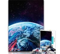 1000 Piece Puzzle Colourful Cosmic Planet Jigsaw Puzzles for Teenagers 1000 Piece,Educational Toys Is Ideal As A Gift for The Whole Family 26x38cm