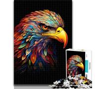 1000 Piece Puzzle Colourful Eagles 1000 Piece Jigsaw Puzzles for Teenagers Gifts,Birthday Present, Gifts, Wall Art for And Age 14 Years Up 50x75cm