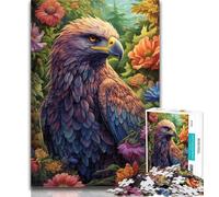 1000 Piece Puzzle Colourful Eagles Jigsaw Puzzle 1000 Pieces for Teenagers,Educational Game Challenge Toy for Women And Men 26x38cm