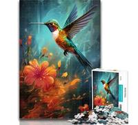 1000 Piece Puzzle Colourful Hummingbirds Jigsaw Puzzles for Teenagers 1000 Piece,Educational Toys Is Ideal As A Gift for The Whole Family 26x38cm