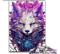 1000 Piece Puzzle Colourful Robot Fox Art 1000 Piece Jigsaw Puzzle Family Interactive Game, Ideal for Teenagers, Brain Teaser Gift (Size 50x75cm)