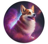 1000 Piece Puzzle Corgi 1000 Pieces Round Puzzles for Adults for Home Decor, Brain Training 67.5x67.5cm