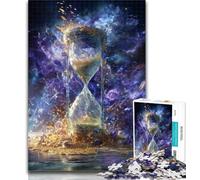 1000 Piece Puzzle Cosmic Hourglass Adult Jigsaw Puzzles 1000 Pieces,Challenging Difficult with Fully Interlocking Randomly Shaped Pieces 75x50cm